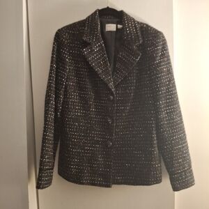 Emma James Women's Black Tweed Jacket